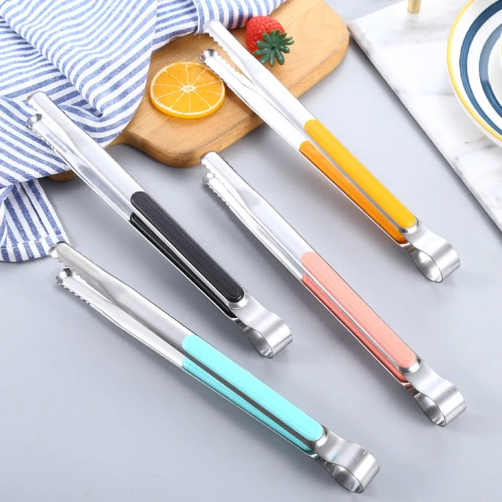 Anti-Scalding Bread Clip Korean Steak Barbecue Food Tong Stainless Steel Buffet Mi25744
