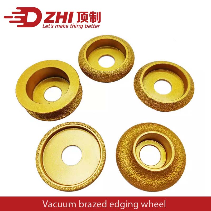 Diamond Hand Polishing Profile Wheel for Marble Granite 75mm Vacuum Brazed Concrete Masonry Hand Centerless Diamond Slotting Edging Grinding Router Bit