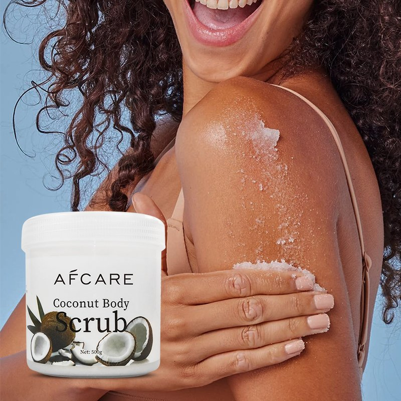 Private Label Coconut Scrub Organic Bath Salt Improve Chicken Skin Exfoliant Whitening