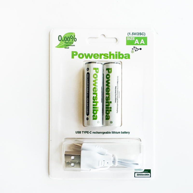 Li-ion AAA Battery High Capacity AA USB Rechargeable Battery