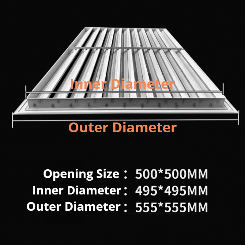 Fasec Adjustable Aluminum Louvers Blades Louver Vent Inserts Blinds Shutters for Window