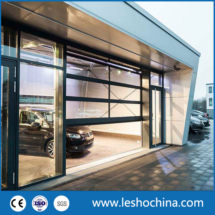 5%off Custom Modern Wholesale Lift Smart Electric Insulated Sectional Panel Glass Frameless Automatic Aluminum Garage Door