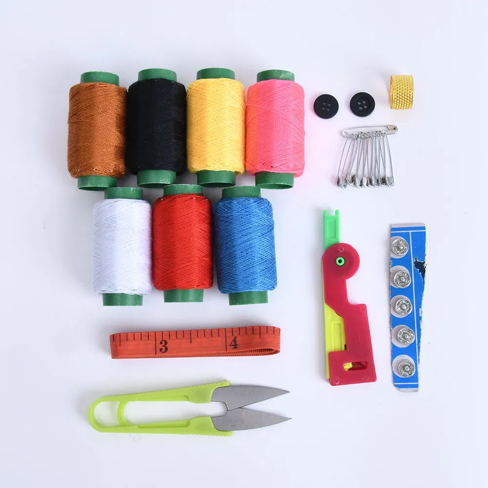 31 PCS Mini Sewing Kit Big Box Set of Portable Sewing Thread Case Needle Thread Tool