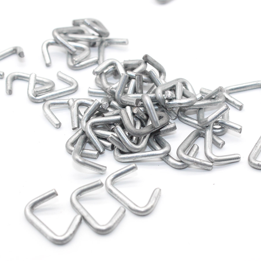 14 Gauge Galvanized Wire 3/4" Crown Loose D Rings Hog Rings