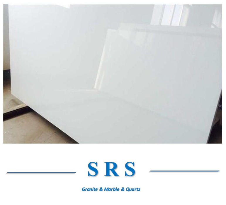 White Stone Artificial Quartz Used for Kitchen and Bathroom and Wall and Floor and Countertop and Vanity Tops