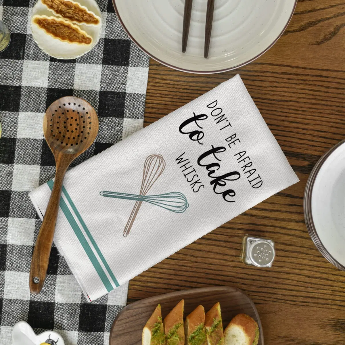 Funny Kitchen Coffee Tea Towel Daily Use Ultra Absorbent Drying Cloth Hand Microfiber Towels