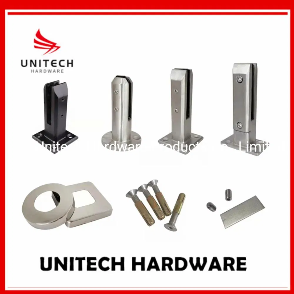 SS2205 Ccore Drill Glass Handrail Clamp Balustrades Spigots Wall Support Fitting
