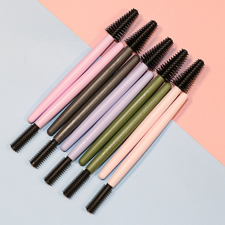 Personalized Eyelash Applicator Mascara Brushes Wands Silicone Eyebrow Brush and Spoolie Disposable Eyelash Brush