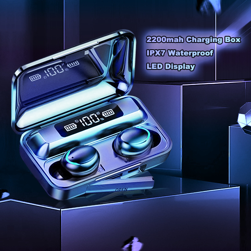 Selection Buy in-Ear Wireless Earphone with Display Charge Box Powerbank for Mobile Phone LED Display