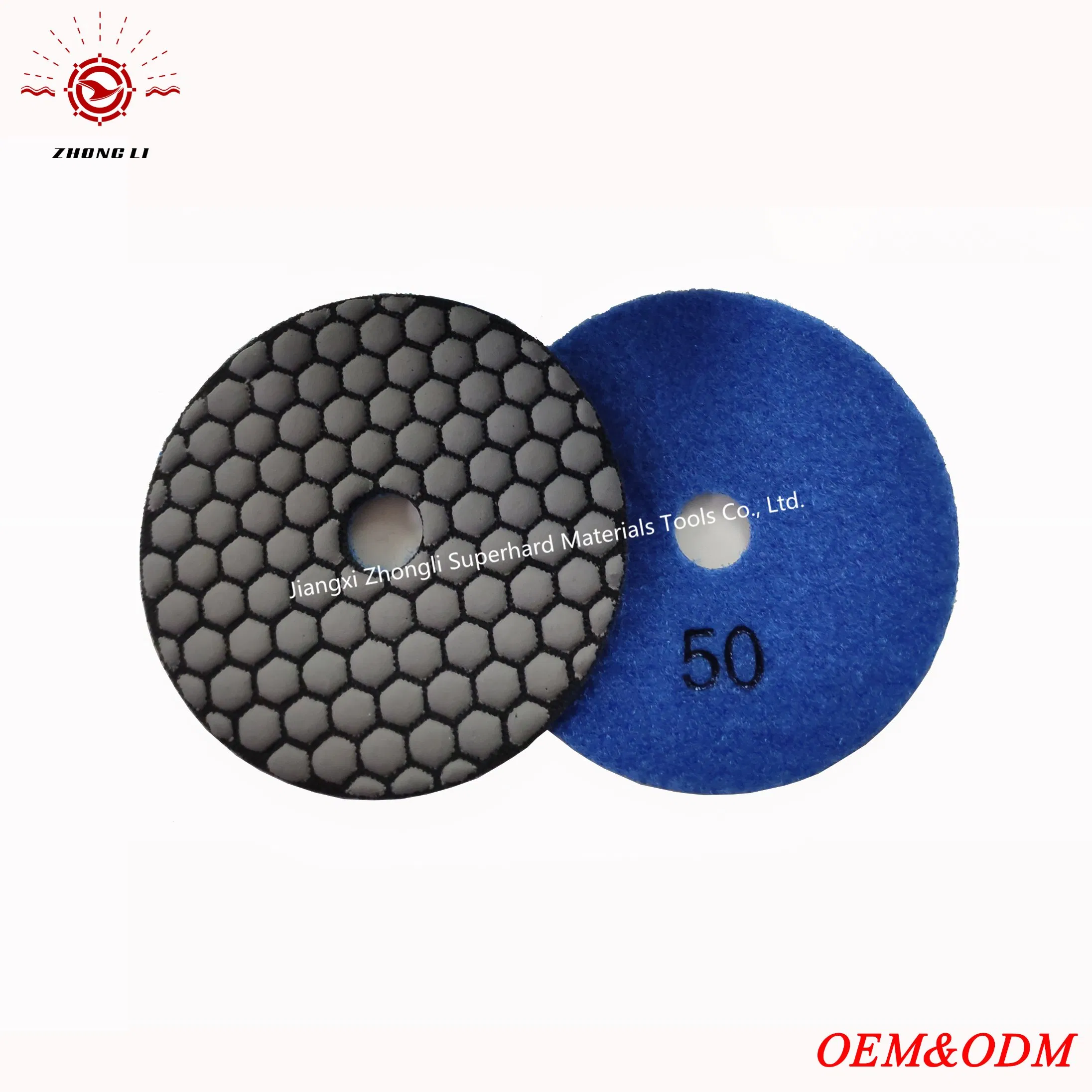 100mm Diamond Dry Flexible Polishing Pads for Stone