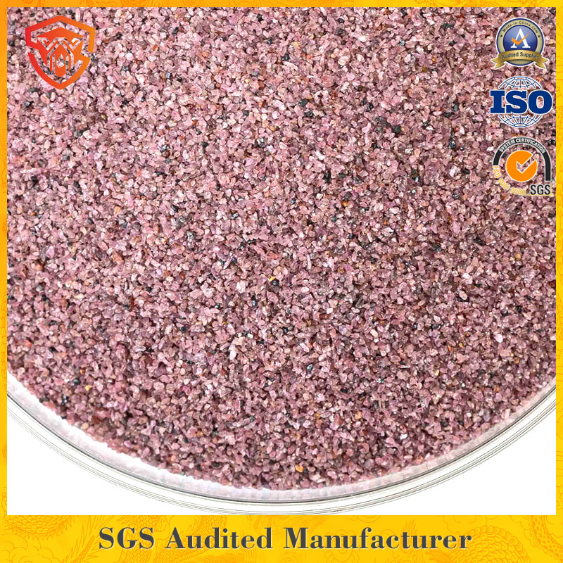 Pink Garnet Sand 60 Mesh for Sandblasting Materials