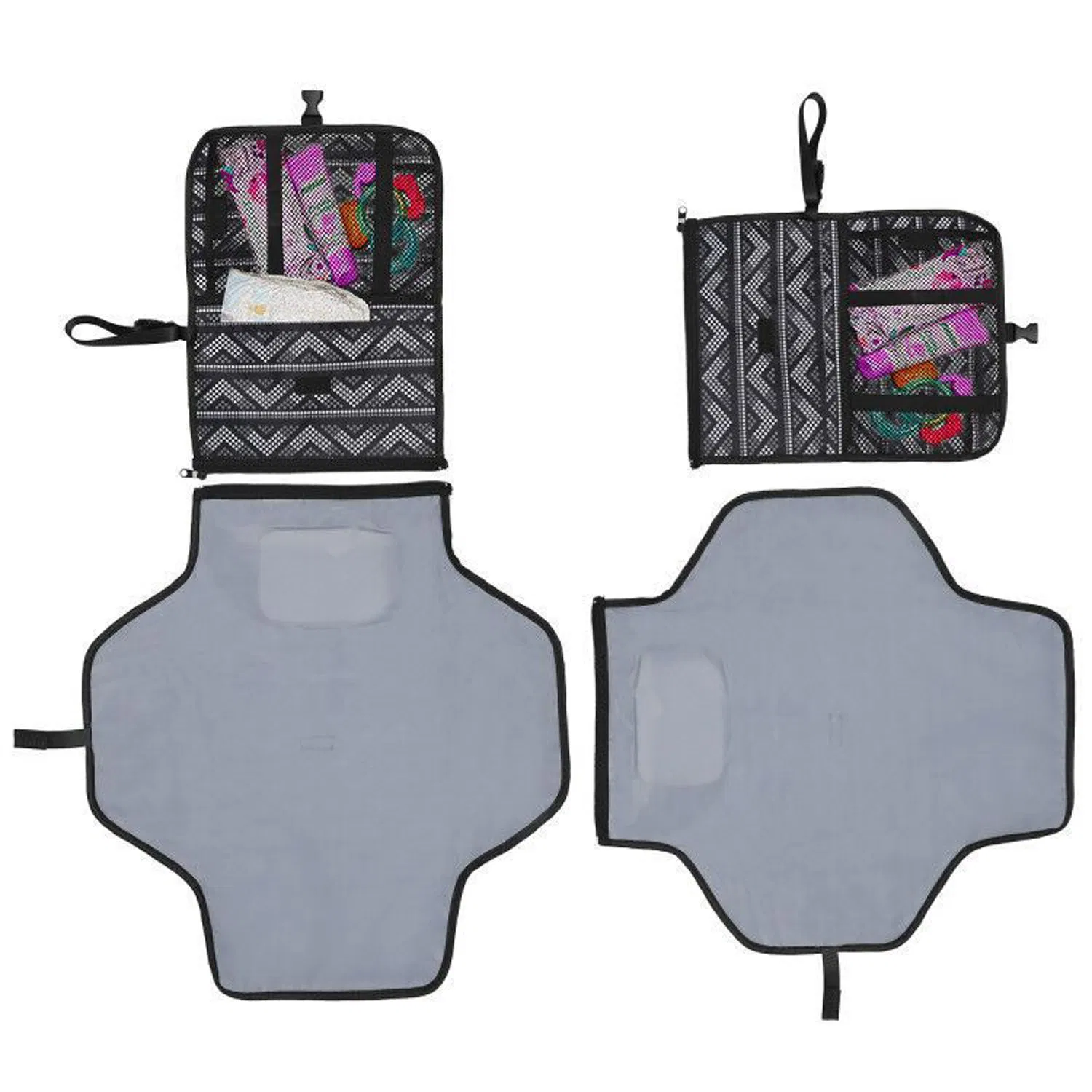 Portable Pad Travel Waterproof Compact Diaper Baby Changing Mats with Built-in Pillow - Lightweight & Foldable Changing Station