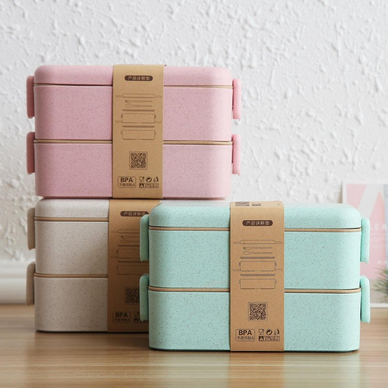 Portable Children Snack Plastic Bento Box Silicone Leakproof Food Container