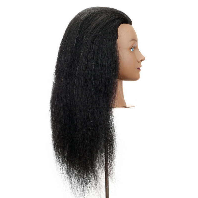 Манекен-голова для парикмахеров Afro с подставкой