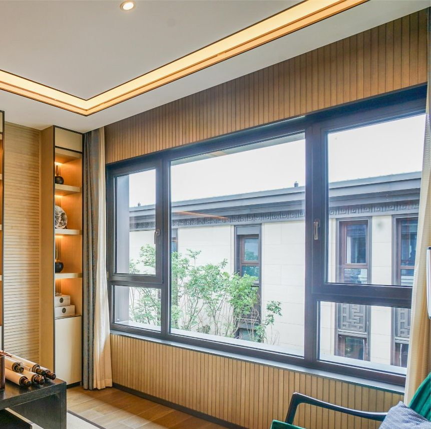 Customizable Wooden Aluminum French Windows with CSA Certification