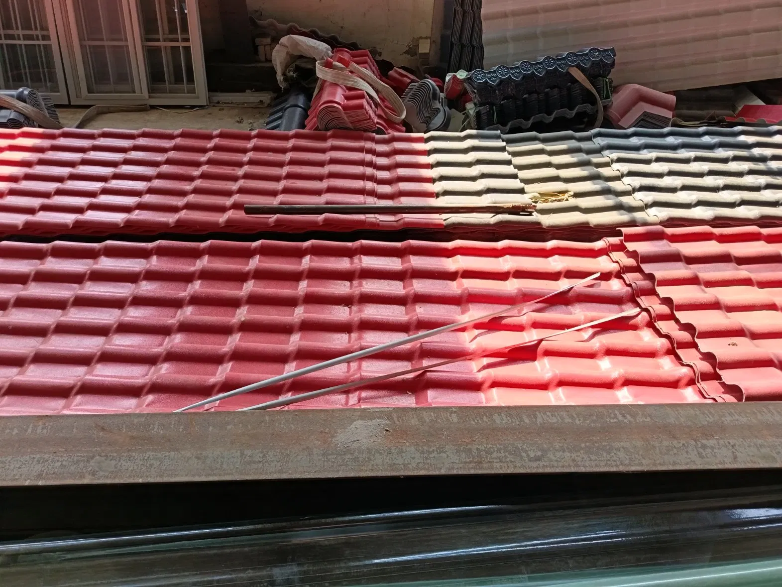 Roof Roof Color Steel Tile Water Corrugated Color Coated Plate Site Plant Iron Sheet Tile