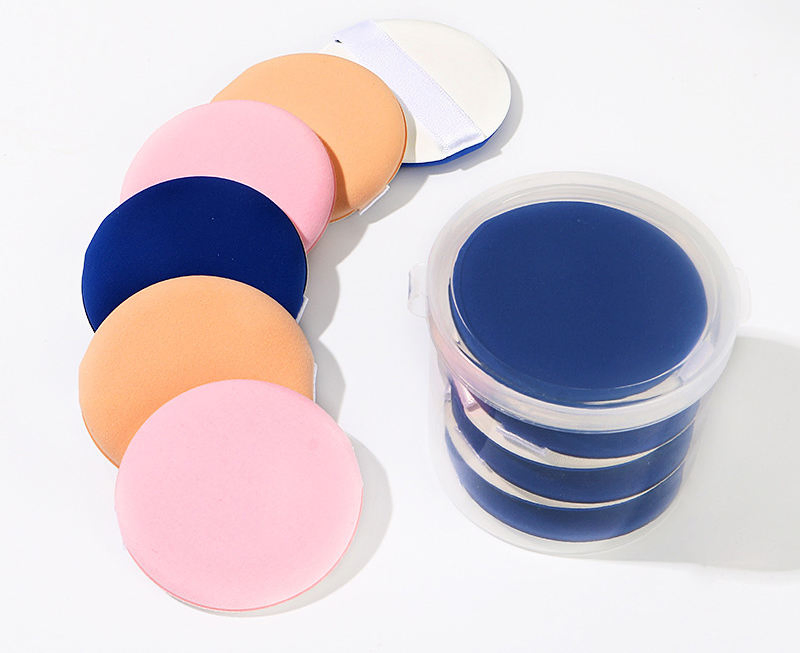 Colorful Soft Powder Puff with Packaging Box