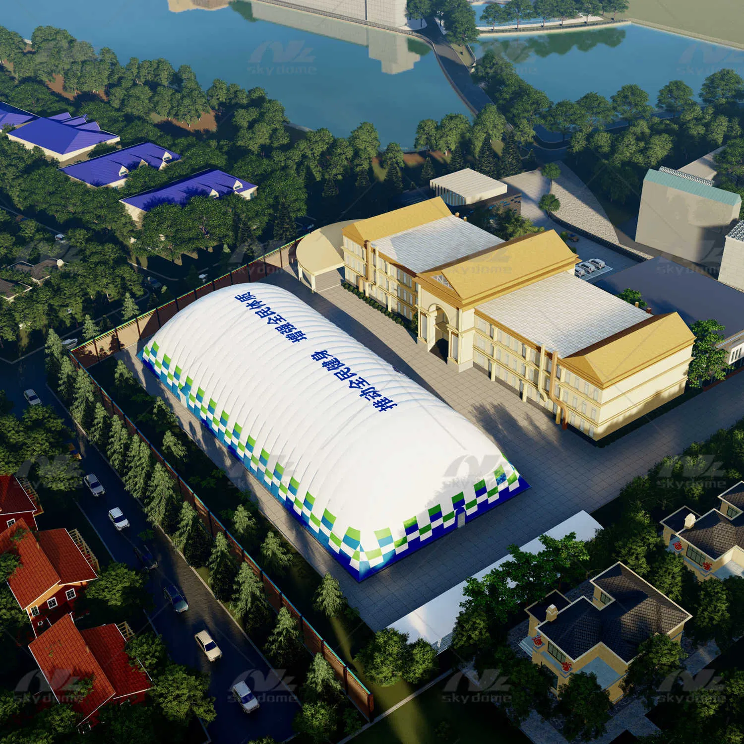 Designed Inflatable Sports Air Dome for Basketball and Badminton