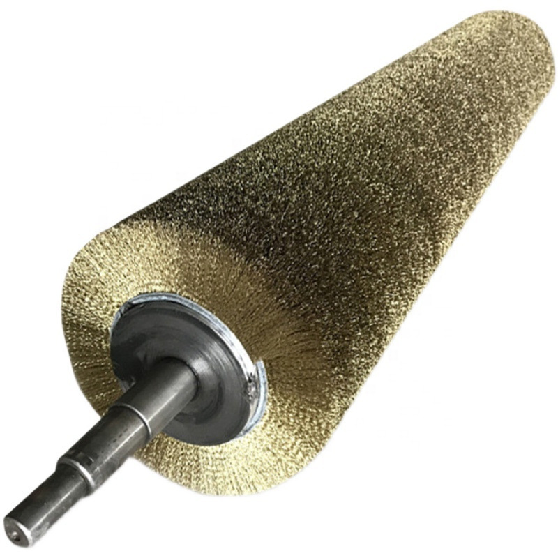 Полировальная щетка-ролик из латунированной стали