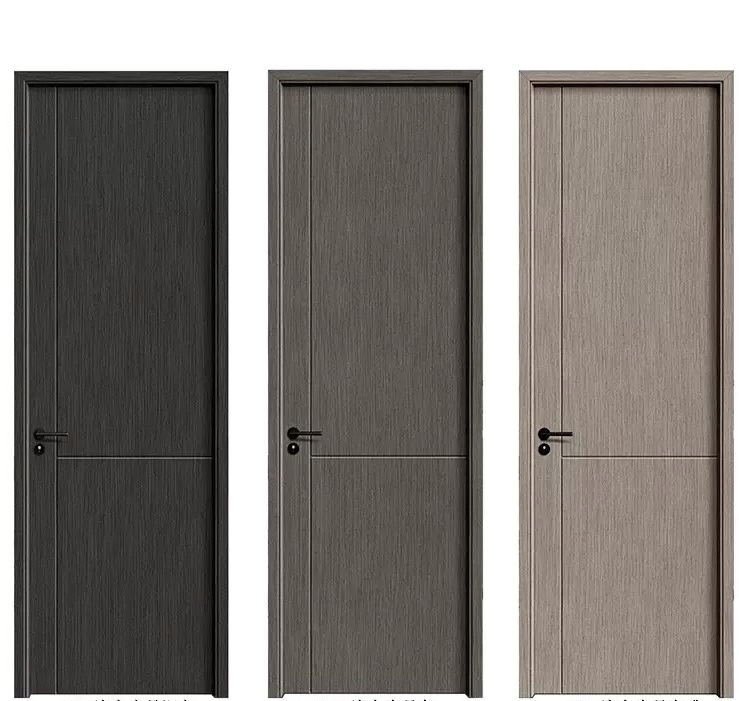 Customized Waterproof WPC Wood Plastic Door for Interior Decoration