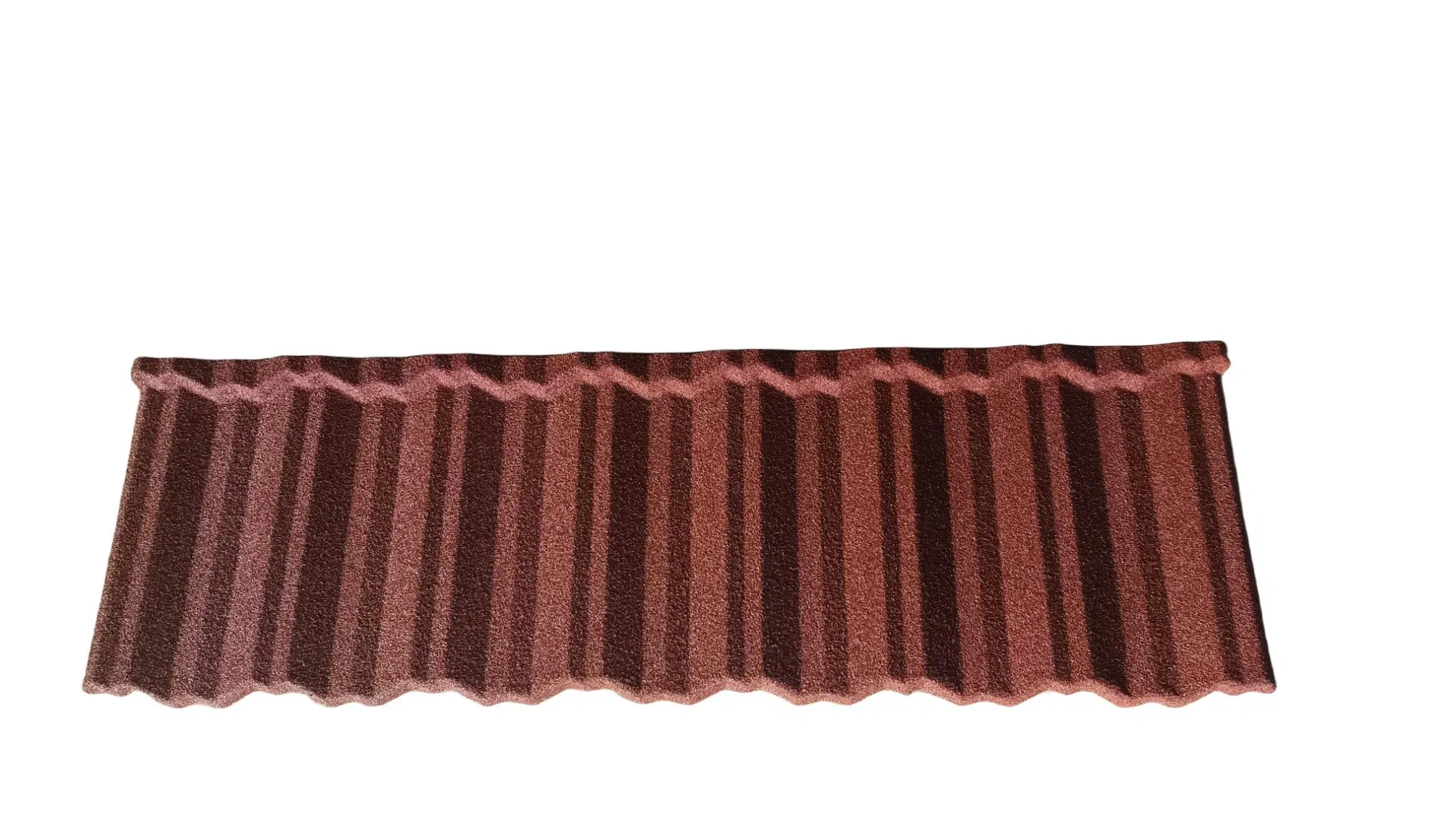 0.25mm Africa's Most Popular Coffee Color Stone Metal Roof Tiles