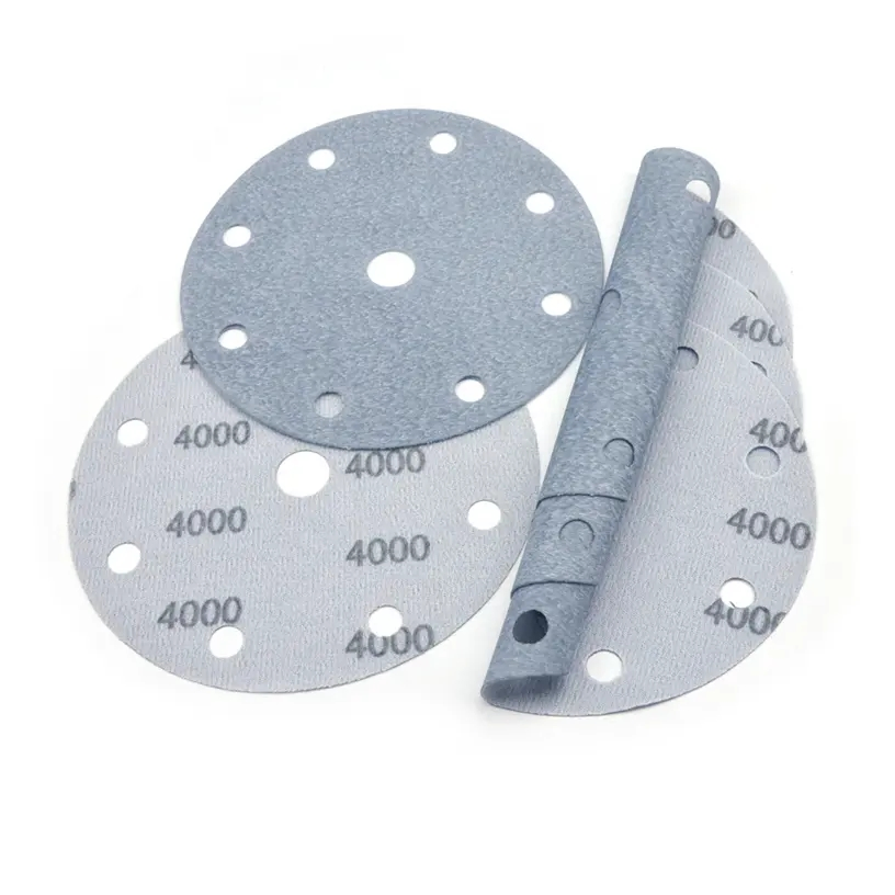 Yellow Film Discs 3 Inch 75mm Super Tack No Hole Hook & Loop Soft Film Sand Disc