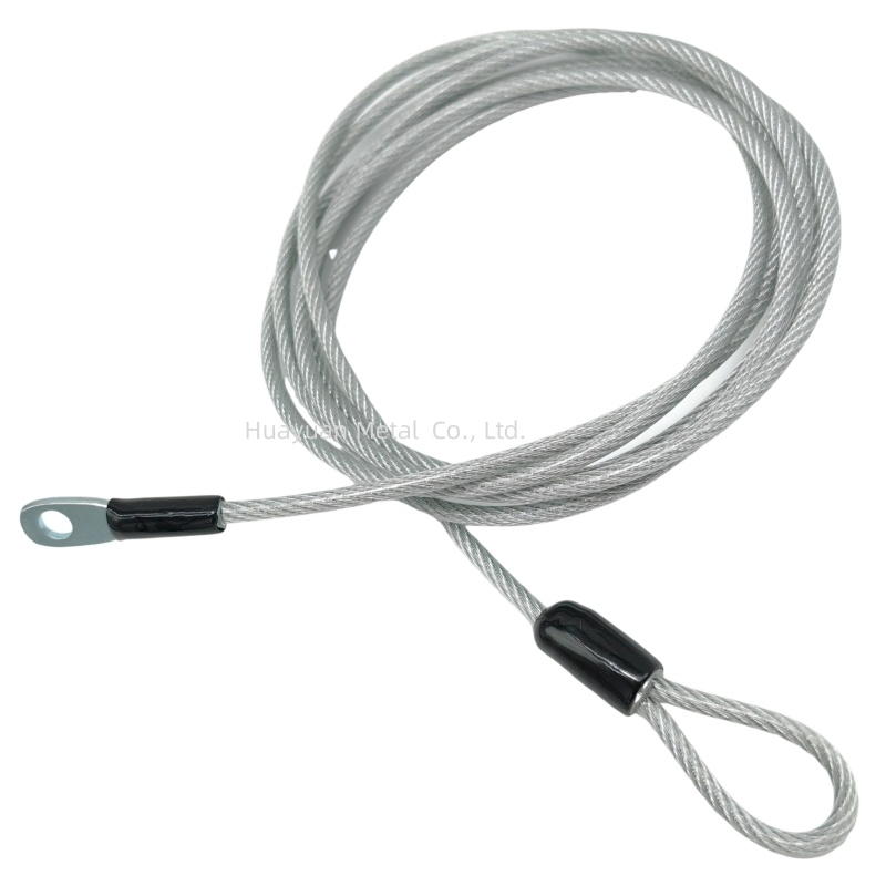 Стальной трос с карабином для двери