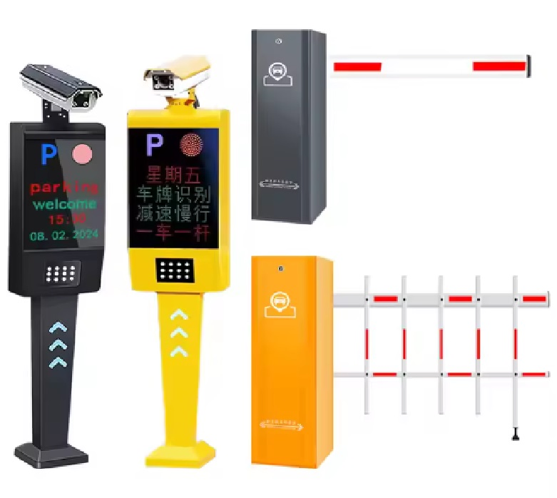Automatic Gate Parking Kiosk with (POE 8 Ports 12V) to Power Camera Pay Station Car Parking Management System