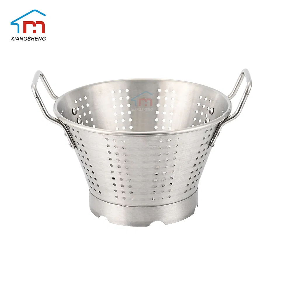 Xiangsheng Stainless Steel Vegetable Strainer with Handle Kitchen Vegetable Basket