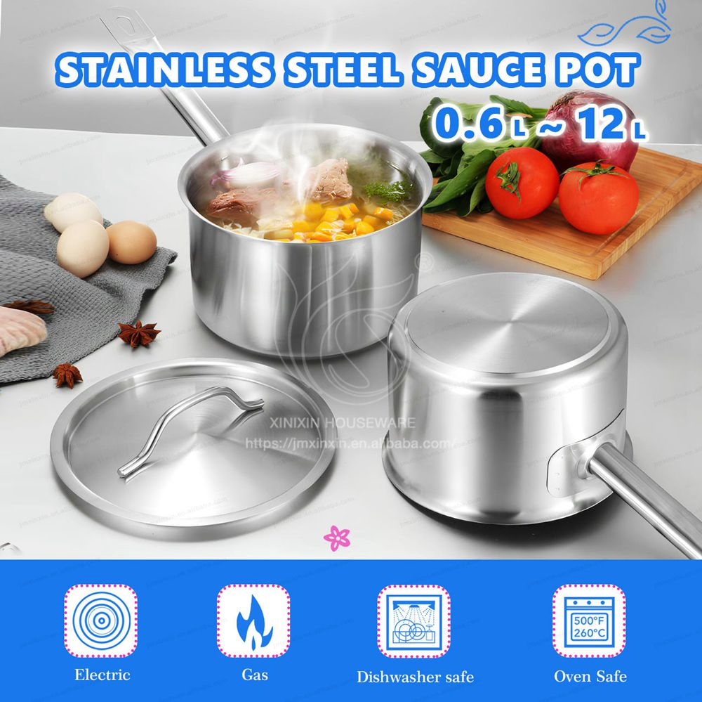 Кастрюля из нержавеющей стали 2л с крышкой