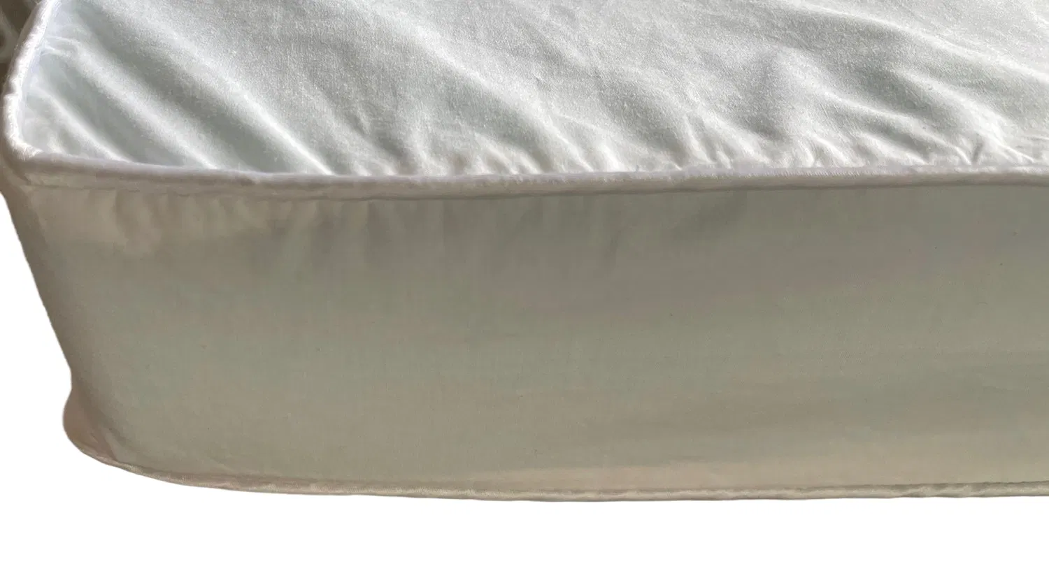 Luxury 233 Tc 100% Cotton Down Proof Box Pillowcase, Pillow Cover with Elegant White Piping