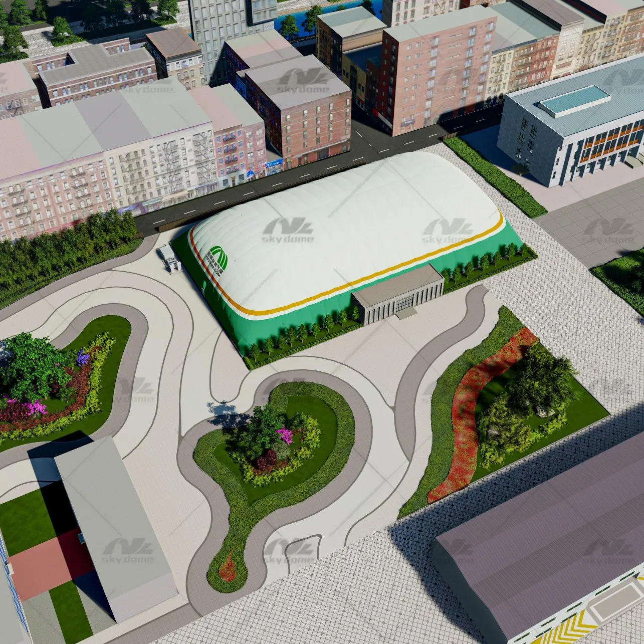 Anti-Smoggy High Strength Membrane Material Dome