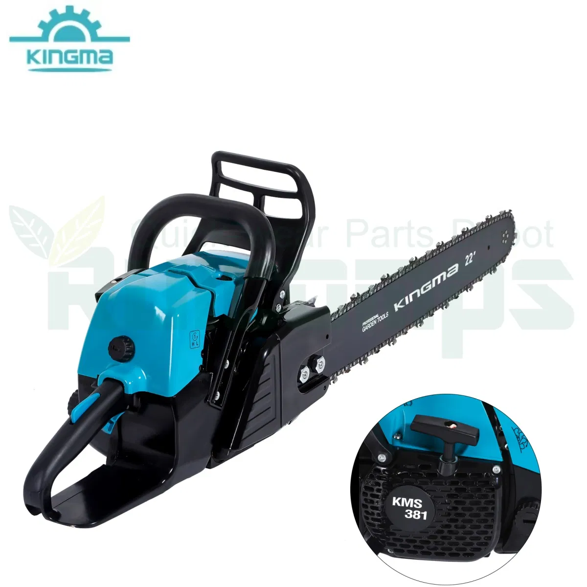 Kingma Kms 381 (MS381) Magnum 72.2cc Gas Chainsaw with 20" Bar for Professional