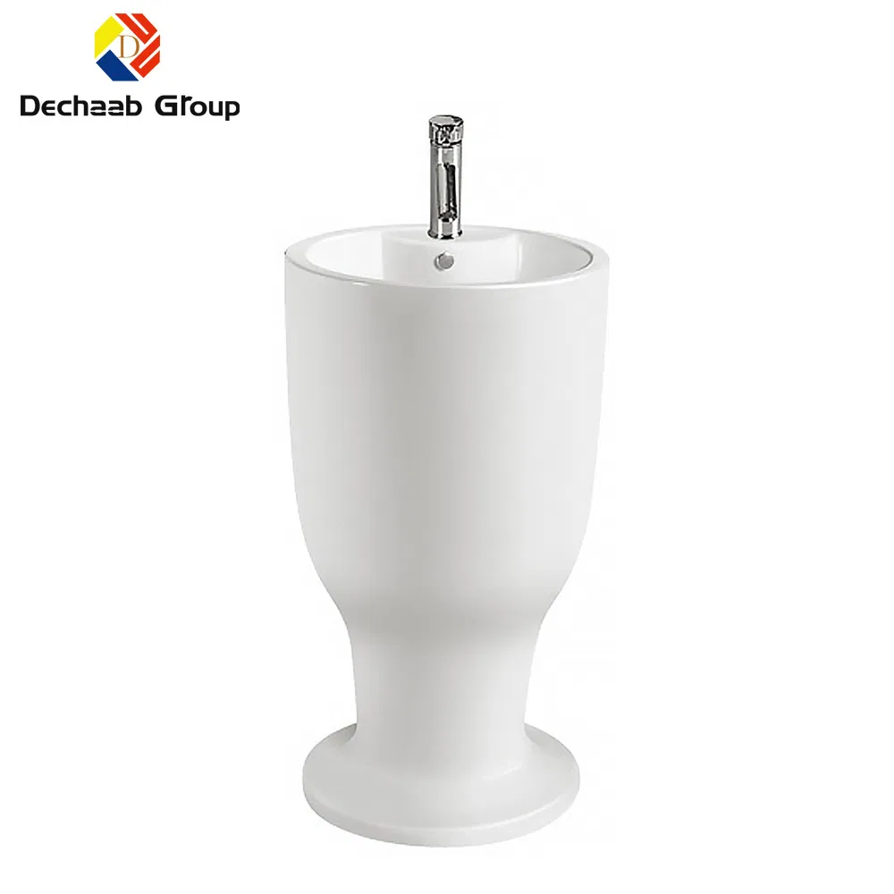 White Toilet Wash Basin with Standard Package Packed