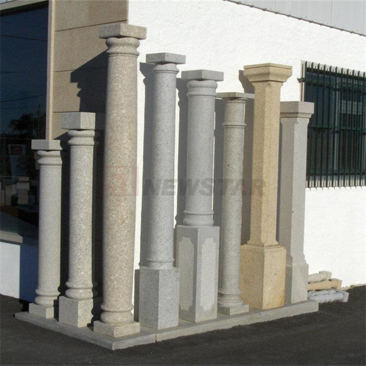 Custom Outdoor and Indoor Natural Carved Stone Pillar Morden Granite Pillar Roman Column Marble Stone Pillar
