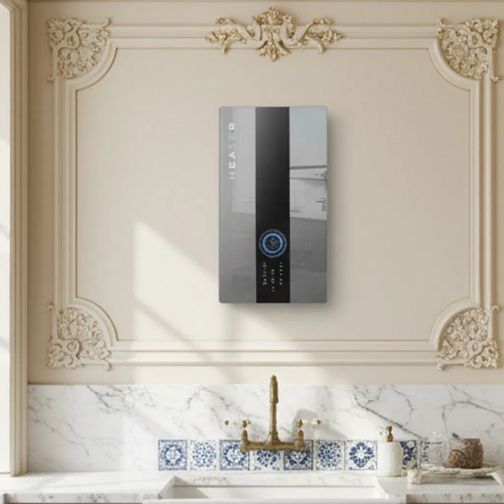 High-Efficiency Gas-Fired Wall-Mounted Boiler with 10m Copper Wire Silver