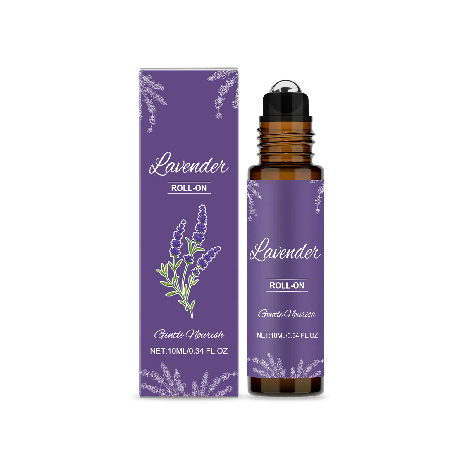 Factory Direct Private Label 10ml Pure Essential Oil Roll-on Blend Bergamot Lavender Rose Body Oil Roll on