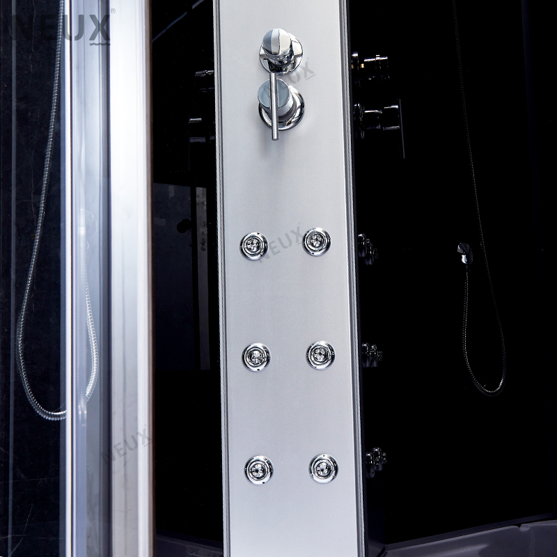 4mm Tempered Glass Corner Sliding Massage Computerized Multifunction Shower Room