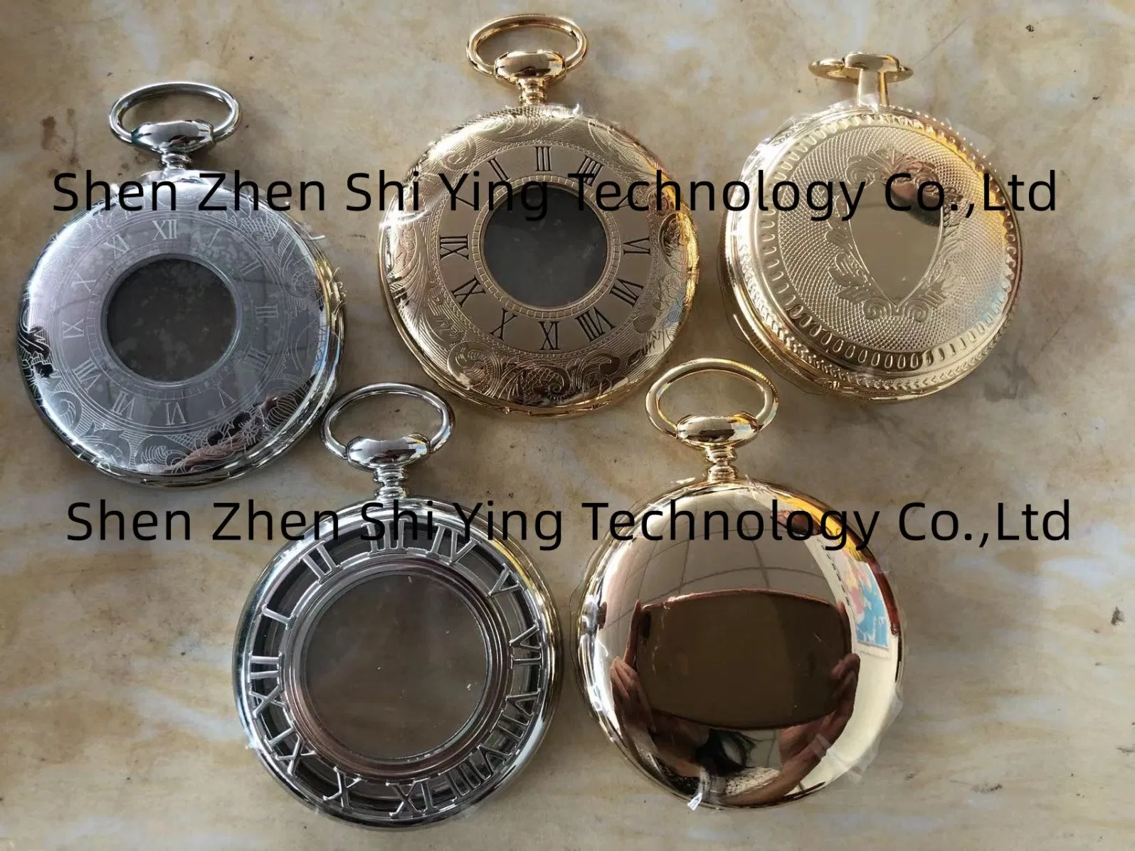 Custom Fashion Silver Swiss Movement Mens Pocket Watch for Gift