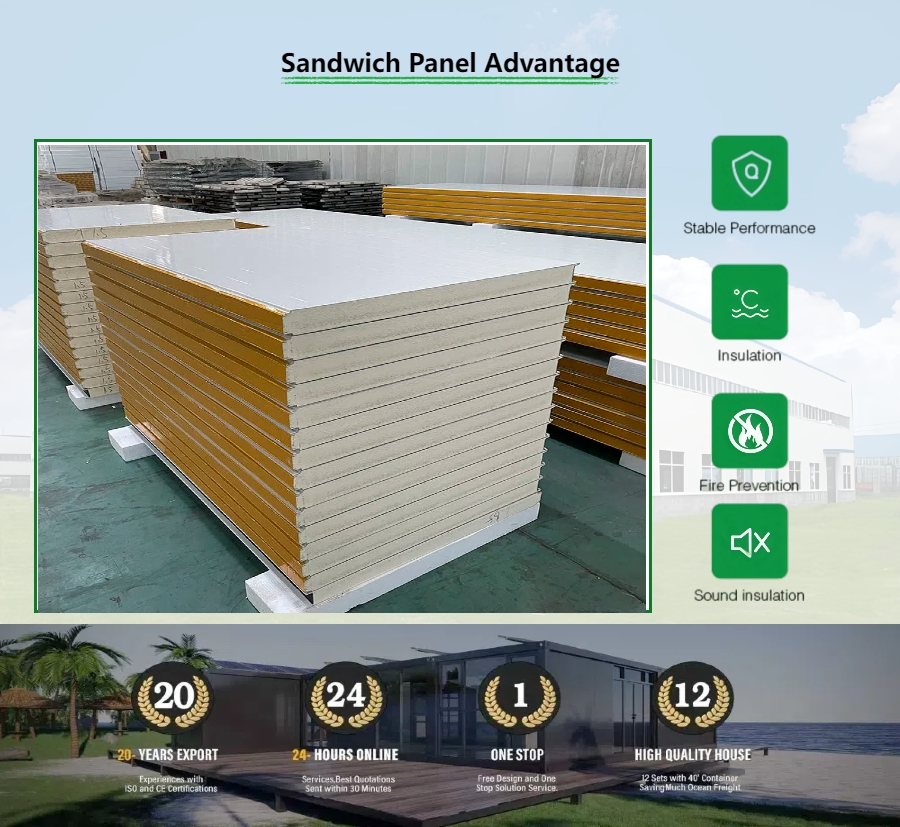 Easy Cut PU Sandwich Panel for Custom Size Commercial Wall Installation
