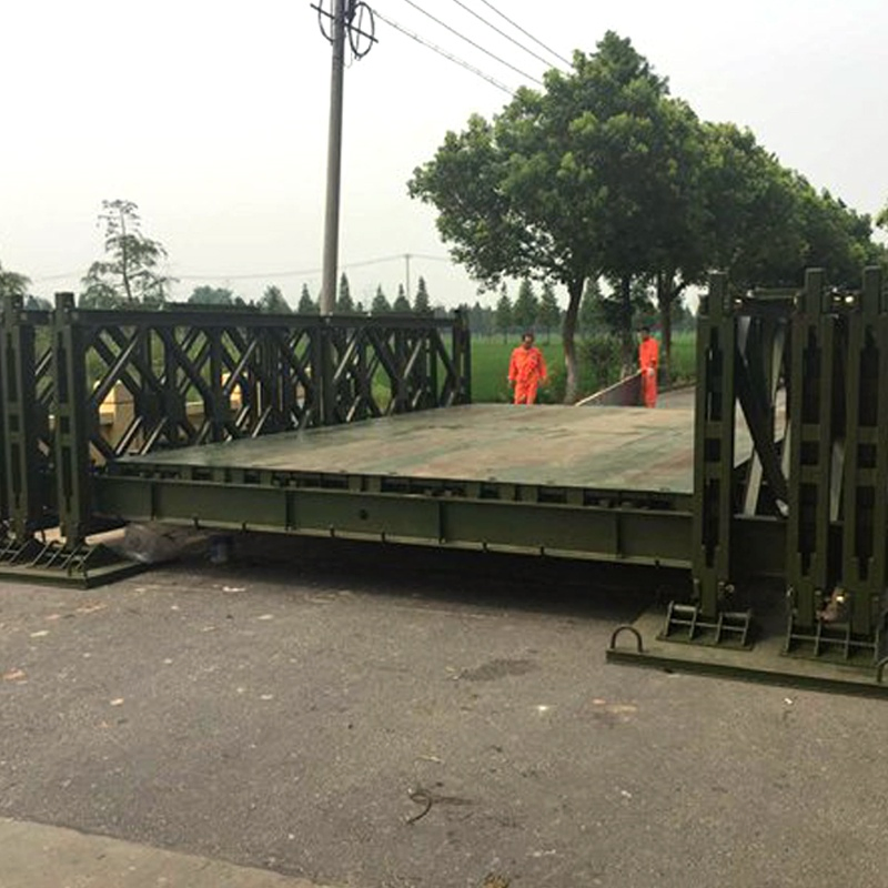 High Performance Single Row Single Layer Reinforced Steel Bailey Bridge
