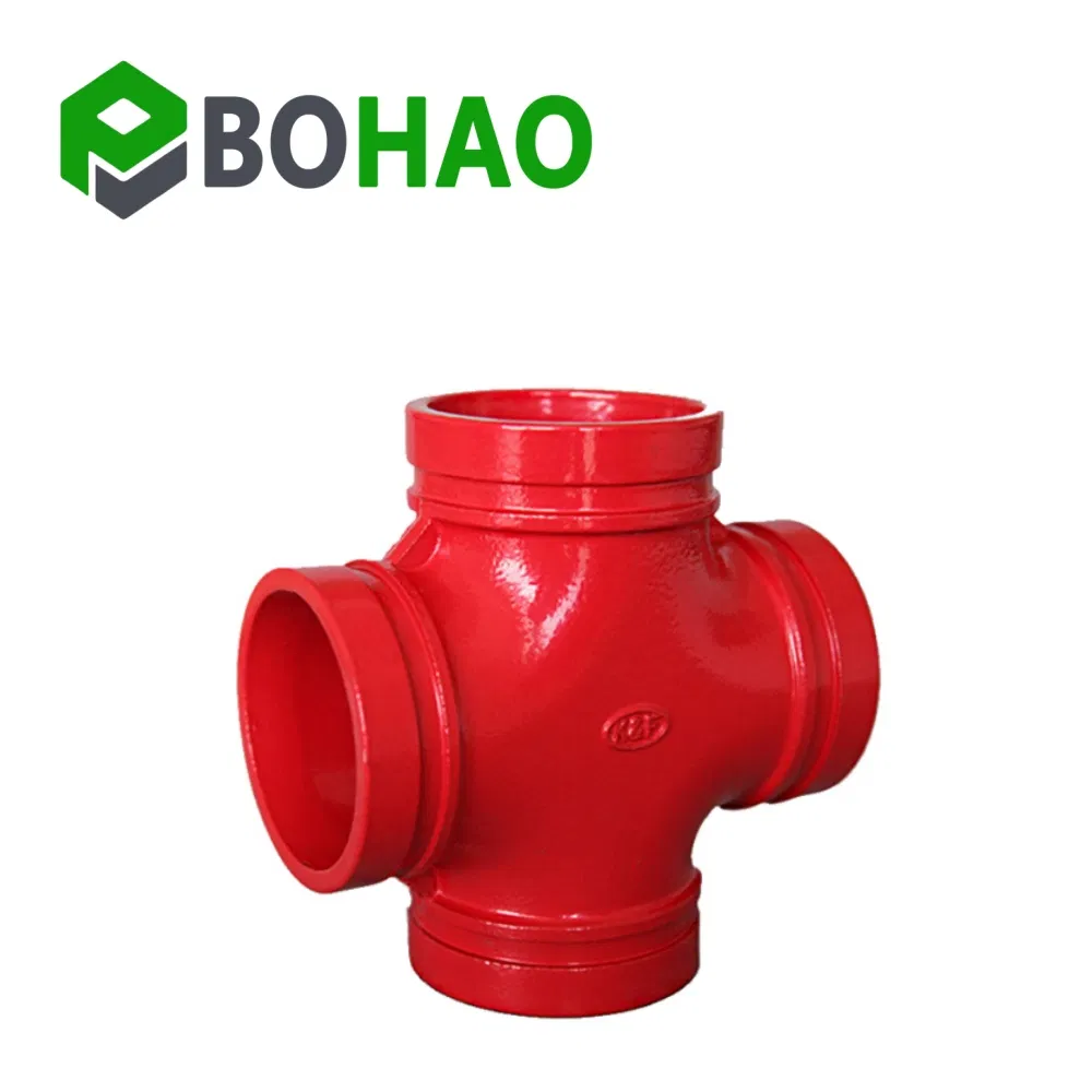 1 Inch Grooved Ductile Iron Pipe Fitting Grooved Cross