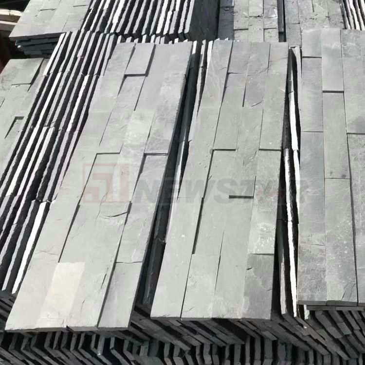 Black Wall Cladding Stone Cultured Ledgestone Culture Stone Tiles