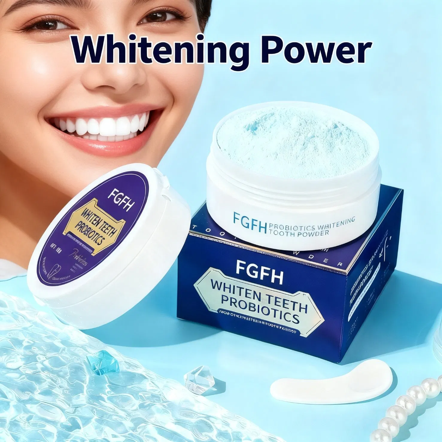 Whitening Teeth Powder for Multi Purpose Dental Care White Teeth Removes Plaque