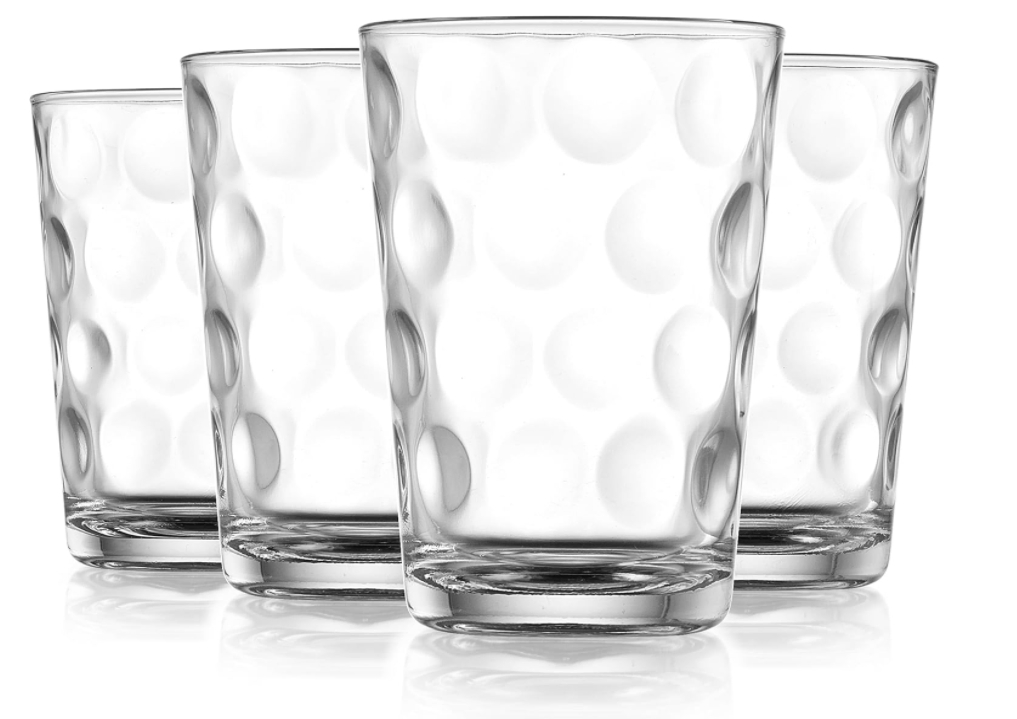 Juice Glasses Water Tumbler Glasses Cups 7 Oz Uses for Juice, Water, Cocktails, and More Beverages. Dishwasher Safe