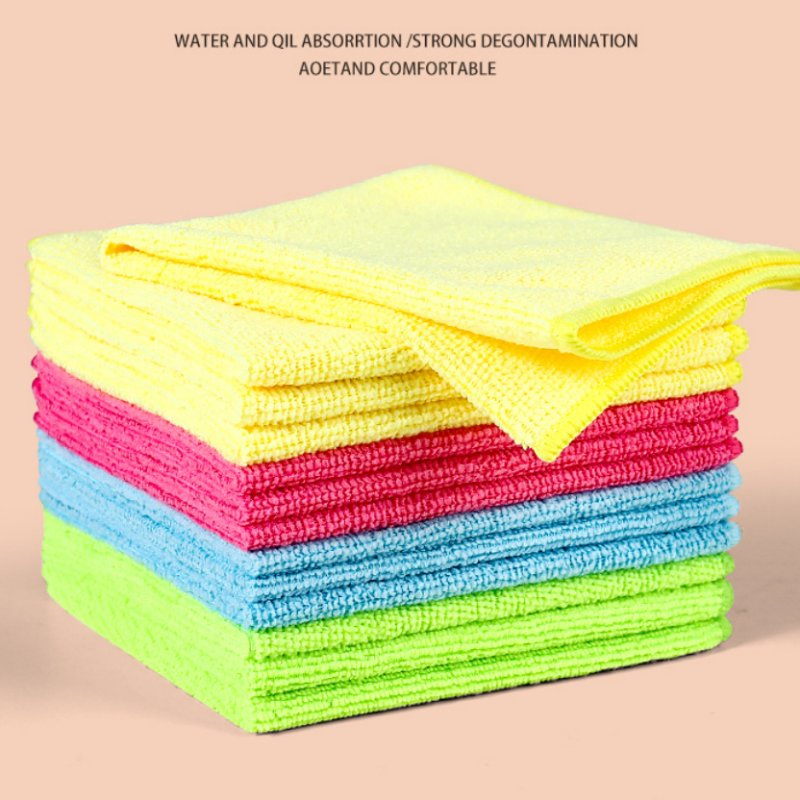 Microfiber Multi-Purpose Cleaning Towel for Glass & Household Use
