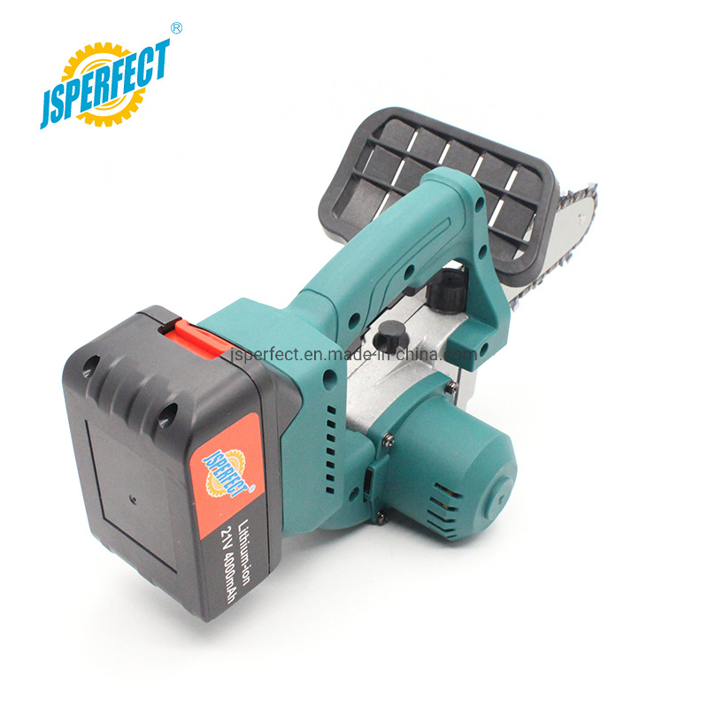Jsperfect High Quality Customized Logo Brushless Motor 21 V Max Portable Cordless Chainsaw