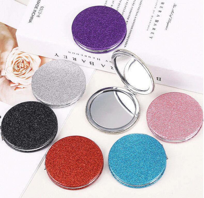 Custom Private Label Zinc Alloy Metal Mini Portable Makeup Mirror