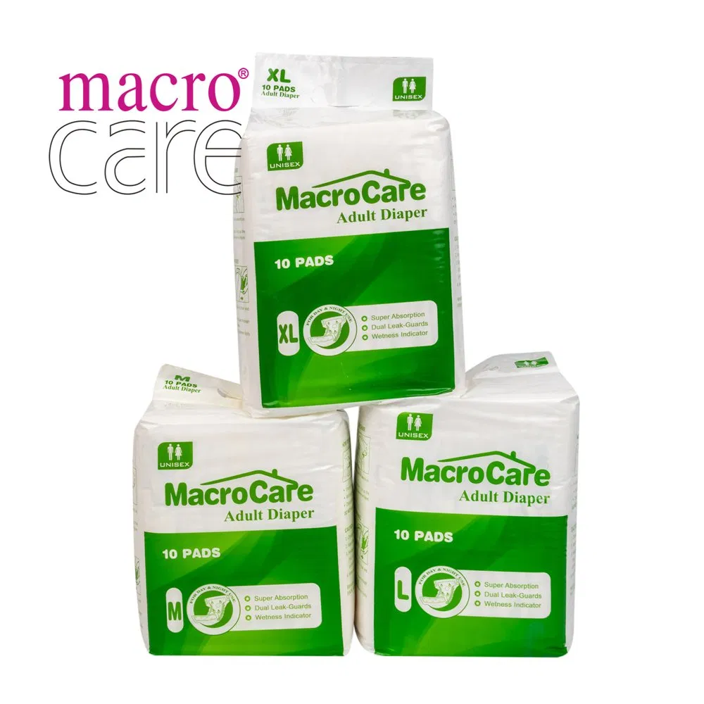 Macrocare Hot Sale High Quality Disposable Adult Diaper Factory in China