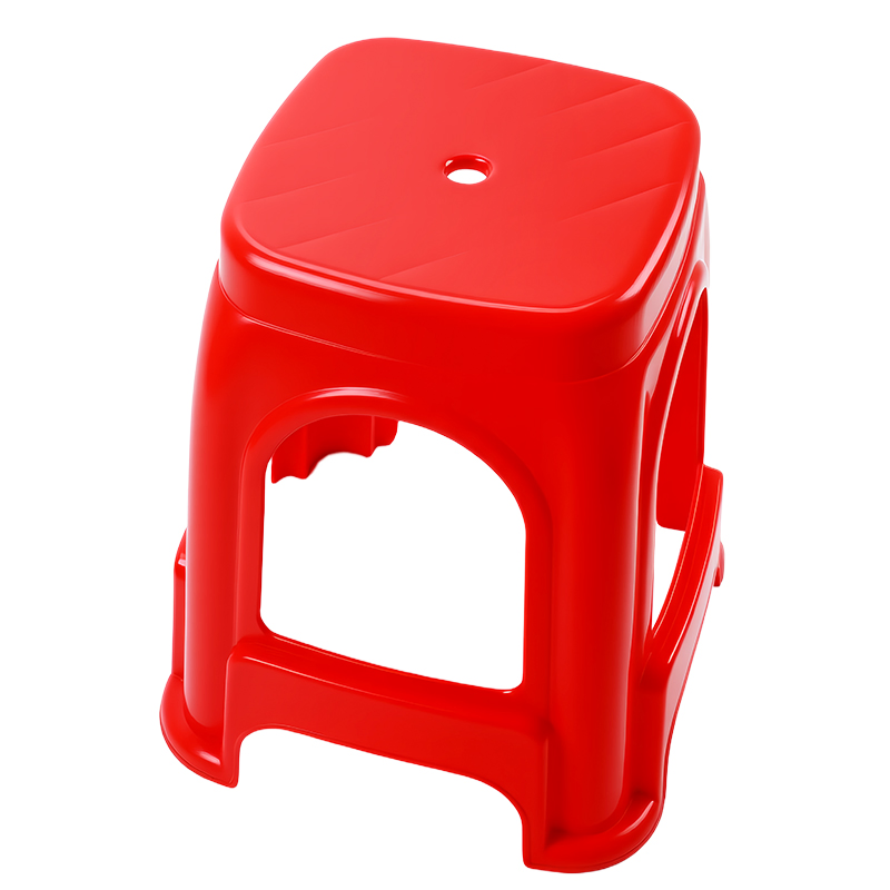 New Design Minimalistic High Quality Stool Home Furniture Thicken Blue Red Stackable Plastic Stool